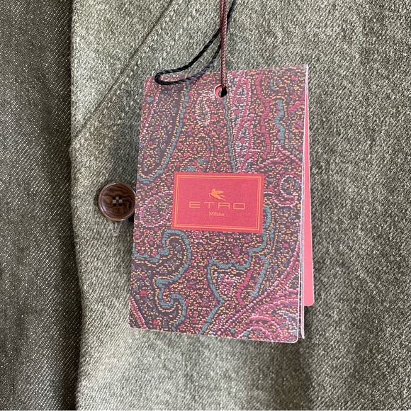 NWT ETRO Vanessa Patchwork Denim Button Up Shirt - Picture 9 of 15